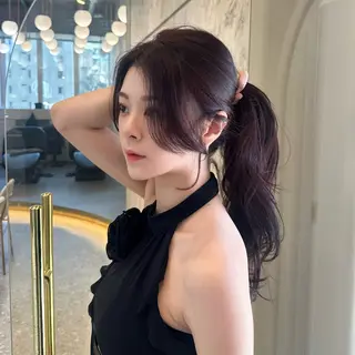 ロング カラー 髪質改善サロン Sea shinjuku 新宿南口【シー シンジュク】所属・髪質改善/韓国ヘア レイヤー/新宿/ロミのヘアスタイル