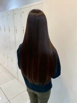 ロング カラー パーマ 鶴井 地のヘアスタイル