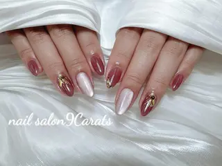 ネイル 💜ワンホンネイル ナインカラット💎のネイルデザイン
