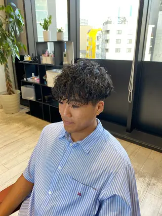 パーマ メンズ STYLE エキシティ店所属・【似合わせパーマ】 STYLE 杉原　魁のヘアスタイル