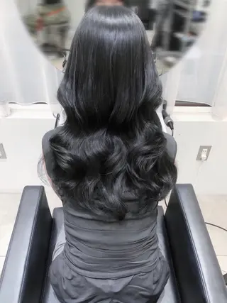 ロング カラー ヘアアレンジ 🖤Mion /SOYON🪽‪のヘアスタイル