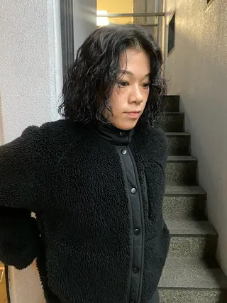 ショート パーマ 似合わせカラー /カット🪿 moeのヘアスタイル