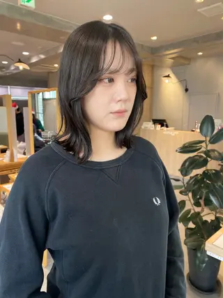 セミロング カラー ミユウ👗🎀 /カラーリスト/ボブのヘアスタイル