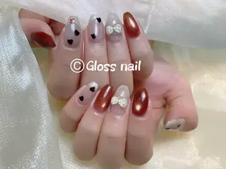 ネイル Gloss nail salonジェル＆長さだし専門店所属・Meri💅ジェル& チップ長さだし専門のネイルデザイン