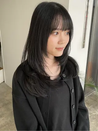 ロング カラー kakeru パーマ特化美容師のヘアスタイル