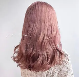 カラー RIKO👼🏻💓 韓国ガーリーのヘアスタイル