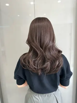 ロング カラー 🤍透明感カラー ×縮毛矯正🤍ゆうのヘアスタイル