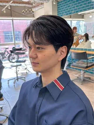 ショート パーマ メンズ JINKIメンズ特化 メンズカットパーマのヘアスタイル