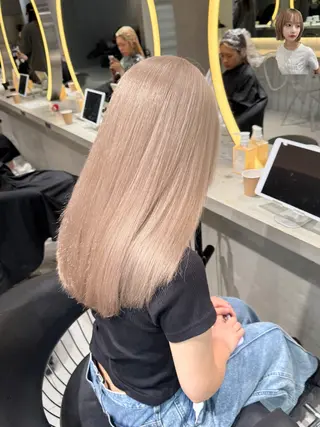 ミディアム ハイトーン特化🤍/ ハルナのヘアスタイル