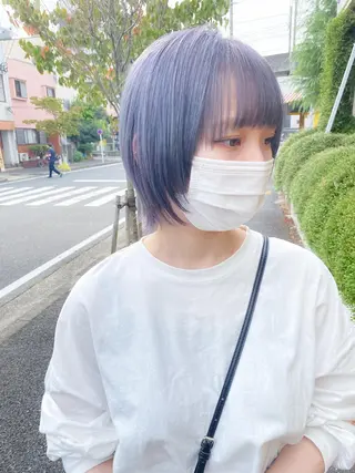 ショート y.s.h所属・ハイトーンカラー🌈 メンズパーマ鈴木康平のヘアスタイル