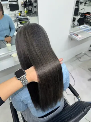 ロング カラー ブリーチなしWカラー /艶カラー✨のヘアスタイル