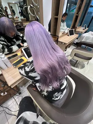 ロング カラー 艶髪ハイトーン 💎りゅうやのヘアスタイル