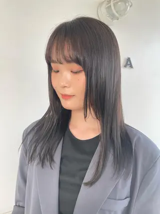 ロング カラー 野田 カレンのヘアスタイル