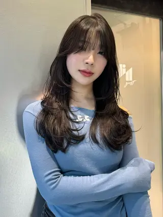 ロング カラー 透明感/レイヤー カット🎀マコのヘアスタイル