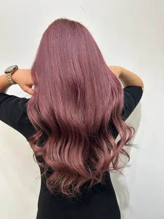 ロング カラー ヘアアレンジ alpha. カラーエクステ下妻のヘアスタイル