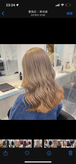 ロング カラー ヘアアレンジ 🫧うる艶トレンド 🫧透明感カラーのヘアスタイル