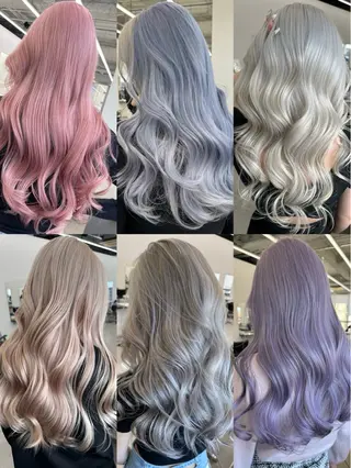 ロング カラー 黒田 真美のヘアスタイル