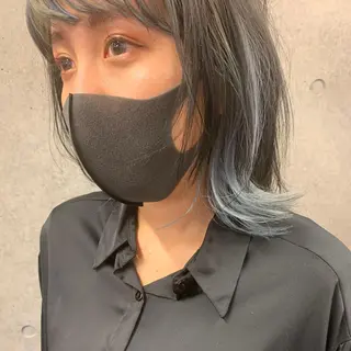 ミディアム カラー スパイキーショート/ メンズヘア/hugeのヘアスタイル