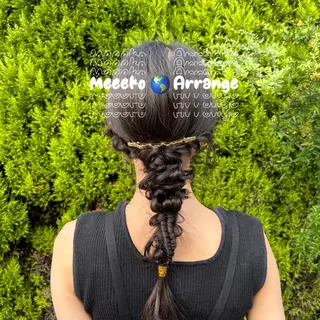 ロング ヘアアレンジ ブリーチなし/暖色/ ヘアアレンジ/Meiのヘアスタイル