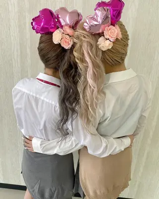 ロング カラー UNDER vr 【アンダーバー】のヘアスタイル