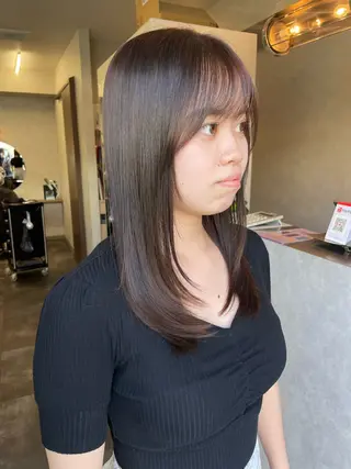 ミディアム 【髪質改善】 【酸性ストレート】のヘアスタイル