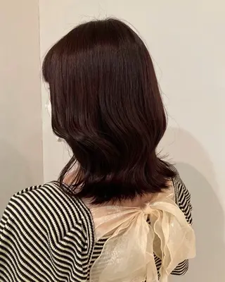 ミディアム カラー KANO🌷 ブリーチなしカラーのヘアスタイル