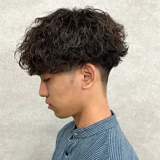 ショート カラー パーマ ヘアアレンジ メンズ SKILL ikebukuro所属・✂️メンズカット ひろき✂️のヘアスタイル