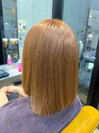 ミディアム カラー カコ/レイヤーカット ヘアアレンジのヘアスタイル