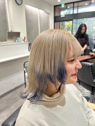 ミディアム カラー ヘアアレンジ cocotte 💟草間紫音💟のヘアスタイル