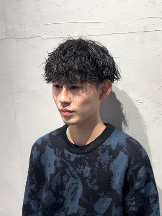 ショート パーマ メンズ 楽で簡単に決まる メンズヘア💥曽我尾のヘアスタイル