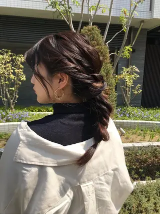 髪質改善/ストレート /透明感/西川奈穂のヘアスタイル