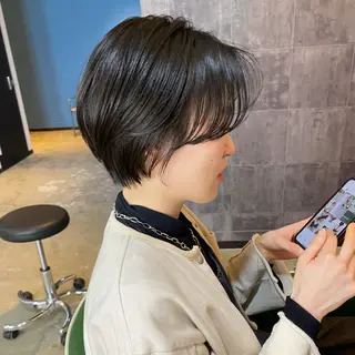 ショート カラー ヘアアレンジ 広島/ボブ/レイヤー 🌿‬wakabaのヘアスタイル