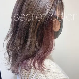 ミディアム 透明感カラー 金村真子のヘアスタイル