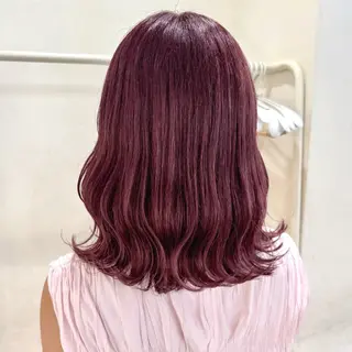 ミディアム カラー yuuka/ボブ/ダ ブルカラー/髪質改善のヘアスタイル