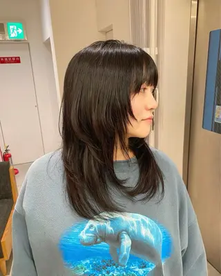 ロング ♡ハッシュカット/ レイヤー/yucoのヘアスタイル