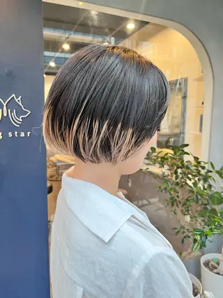 ショート カラー dogstar小林諒 レイヤー/ブリーチのヘアスタイル