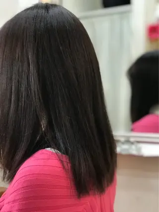 セミロング カラー 渋谷宮益坂 omoのヘアスタイル