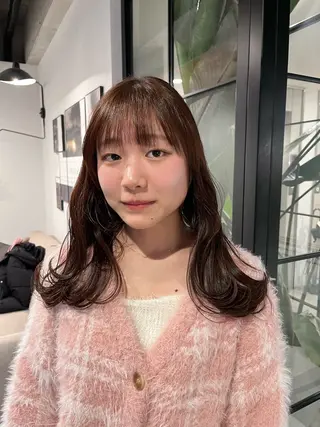 セミロング ベージュカラー/ 新潟/万代/なお🎀のヘアスタイル