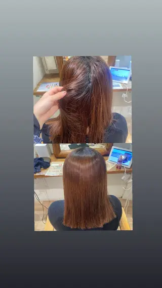 ミディアム ブリーチ/eye/ カット/ココミ🧚のヘアスタイル