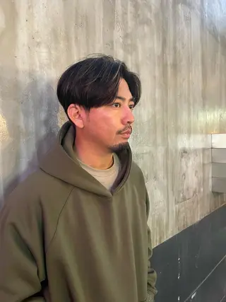 ショート カラー メンズ ニュアンスパーマ/ メンズカット田島勇樹のヘアスタイル