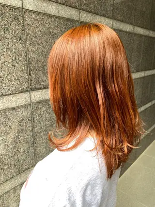 ミディアム カラー 美髪改善・ブリーチ tadasuke⭐️のヘアスタイル