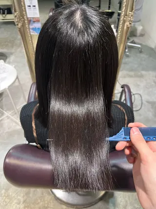 ミディアム フェザーパーマ🌙 毛流れ yuzukiのヘアスタイル