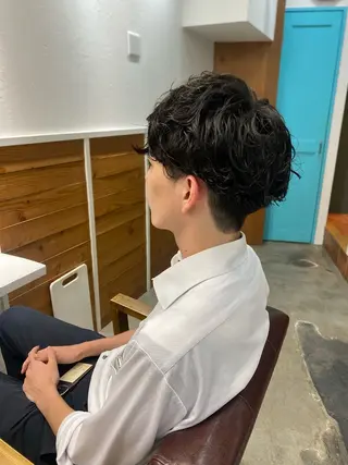 パーマ メンズ 🤎カット/ブリーチ /縮毛矯正/大宮🤎のヘアスタイル