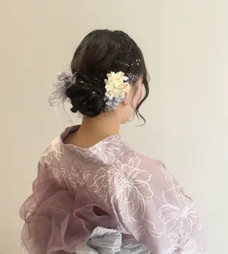 ミディアム ヘアアレンジ NAGASHIMA RINAのヘアスタイル