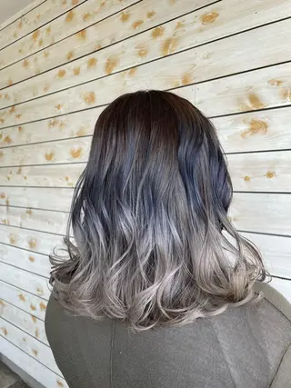 ロング カラー 🌸小掛🌸 豊橋外国人風カラーのヘアスタイル