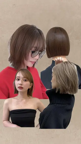ショート カラー ボブ/レイヤーカット /表参道 yunaのヘアスタイル
