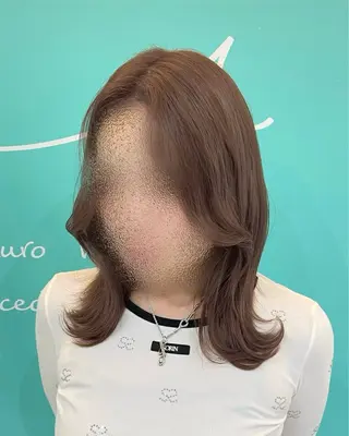 ミディアム mana/髪質改善/ ヘアセット/パーマのヘアスタイル