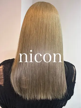 ロング 髪質改善 貸切サロンのヘアスタイル