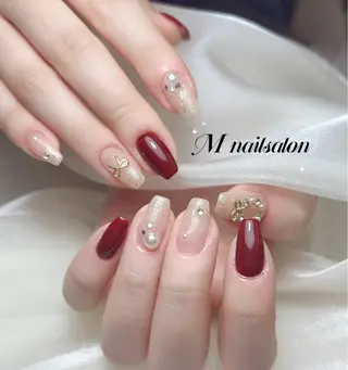 ネイル M🌷nail 長さだし専門店のネイルデザイン