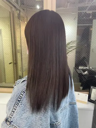 セミロング カラー 🌈プルエクステ& ハイトーン🌈関飛鳥のヘアスタイル